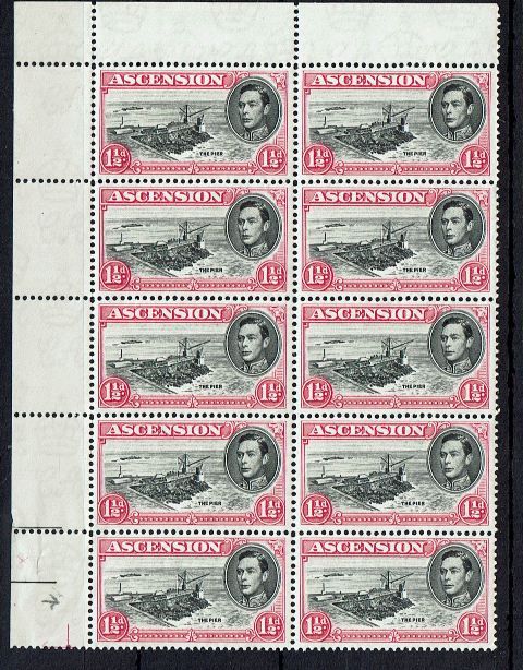 Image of Ascension SG 40f/fa/fb UMM British Commonwealth Stamp